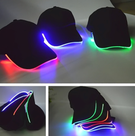 Ball cap with led light best sale in brim